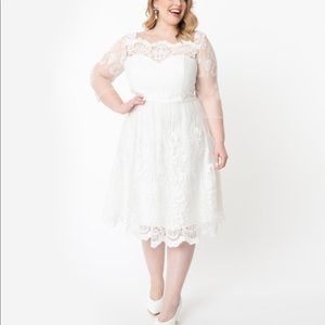 White Chi Chi London Short Wedding Dress